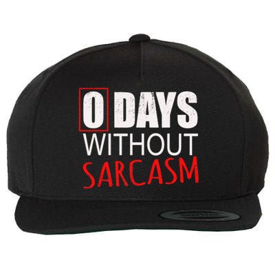 Funny Sarcastic For Women Wool Snapback Cap