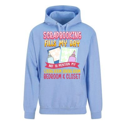 Funny Scrapbooking Fills My Days My House And My Life Gift Unisex Surf Hoodie