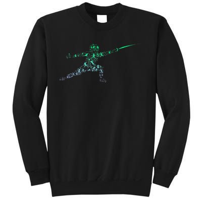 Fencing Stance For Fencer Swordfighting Sweatshirt