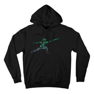 Fencing Stance For Fencer Swordfighting Tall Hoodie