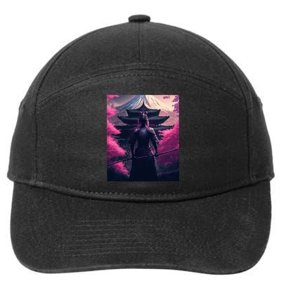 Female Samurai 7-Panel Snapback Hat