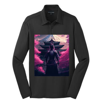 Female Samurai Silk Touch Performance Long Sleeve Polo