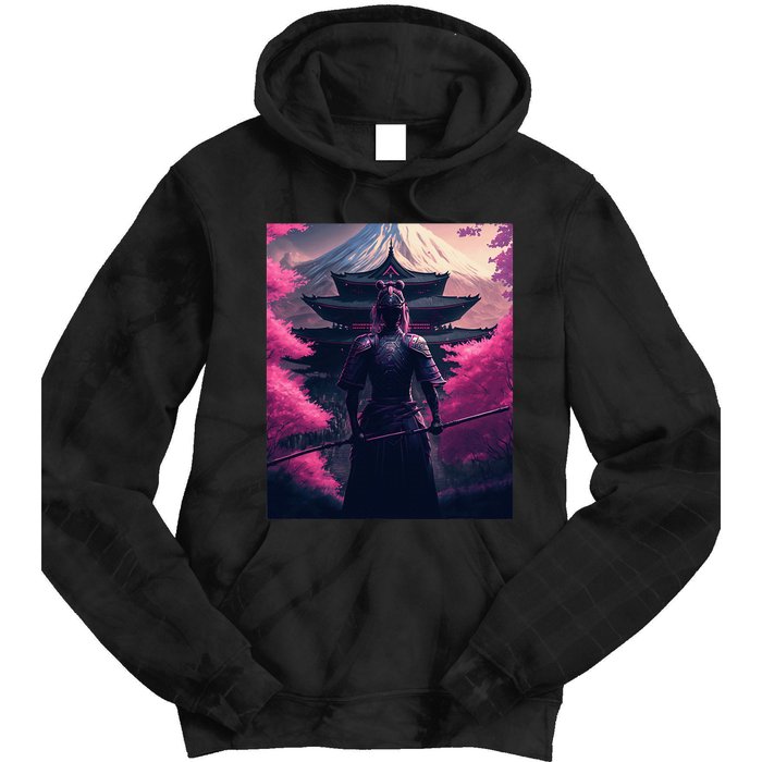 Female Samurai Tie Dye Hoodie