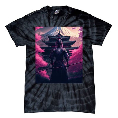 Female Samurai Tie-Dye T-Shirt