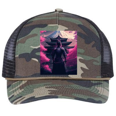 Female Samurai Retro Rope Trucker Hat Cap