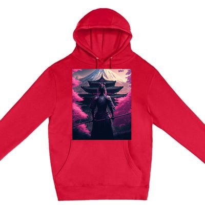 Female Samurai Premium Pullover Hoodie