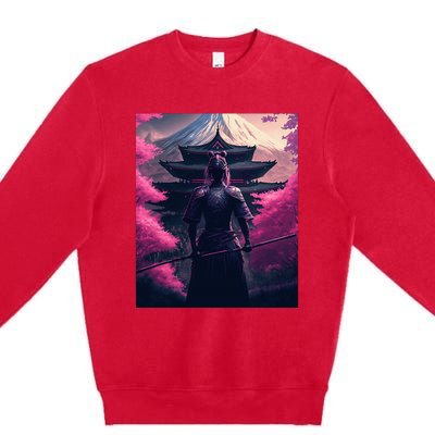 Female Samurai Premium Crewneck Sweatshirt