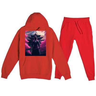 Female Samurai Premium Hooded Sweatsuit Set