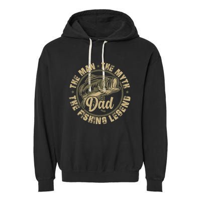 Fishing Shirts For Dad Father Day Fishing Gift For Fisherman Garment-Dyed Fleece Hoodie