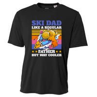 Funny Skiing Father Ski Dad Skiing Gift Cooling Performance Crew T-Shirt