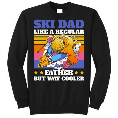 Funny Skiing Father Ski Dad Skiing Gift Sweatshirt