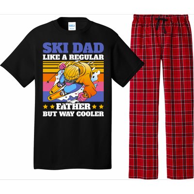 Funny Skiing Father Ski Dad Skiing Gift Pajama Set