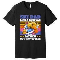 Funny Skiing Father Ski Dad Skiing Gift Premium T-Shirt