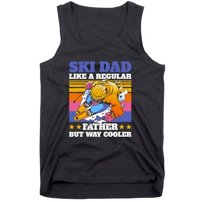 Funny Skiing Father Ski Dad Skiing Gift Tank Top