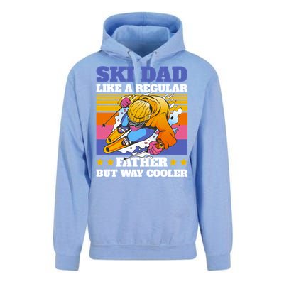 Funny Skiing Father Ski Dad Skiing Gift Unisex Surf Hoodie