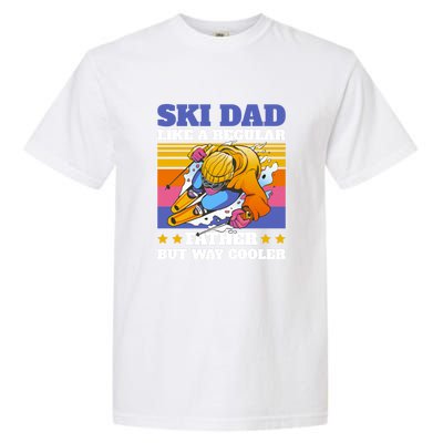 Funny Skiing Father Ski Dad Skiing Gift Garment-Dyed Heavyweight T-Shirt