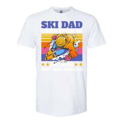 Funny Skiing Father Ski Dad Skiing Gift Softstyle CVC T-Shirt