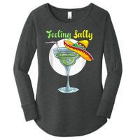 Feeling Salty Funny Margarita Drinking Mexican Cinco De Mayo Women's Perfect Tri Tunic Long Sleeve Shirt