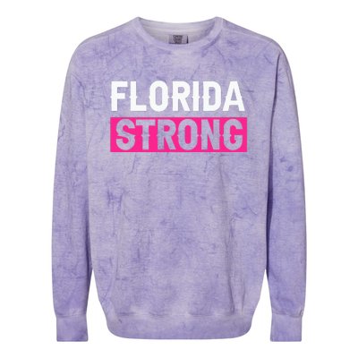 Florida Strong Colorblast Crewneck Sweatshirt