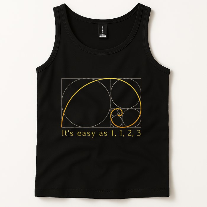 Fibonacci Spiral Fibonacci Sequence Fibonacci Golden Ratio Tank Top