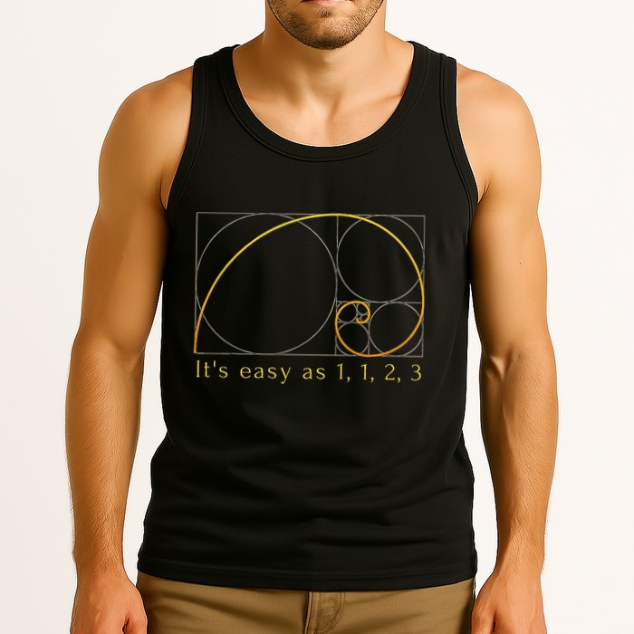 Fibonacci Spiral Fibonacci Sequence Fibonacci Golden Ratio Tank Top