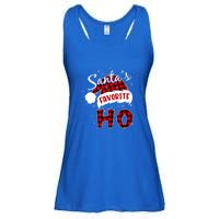 Funny SantaS Favorite Ho Christmas Red Plaid Buffalo Pajama Gift Ladies Essential Flowy Tank