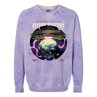 Flying Saucers Colorblast Crewneck Sweatshirt