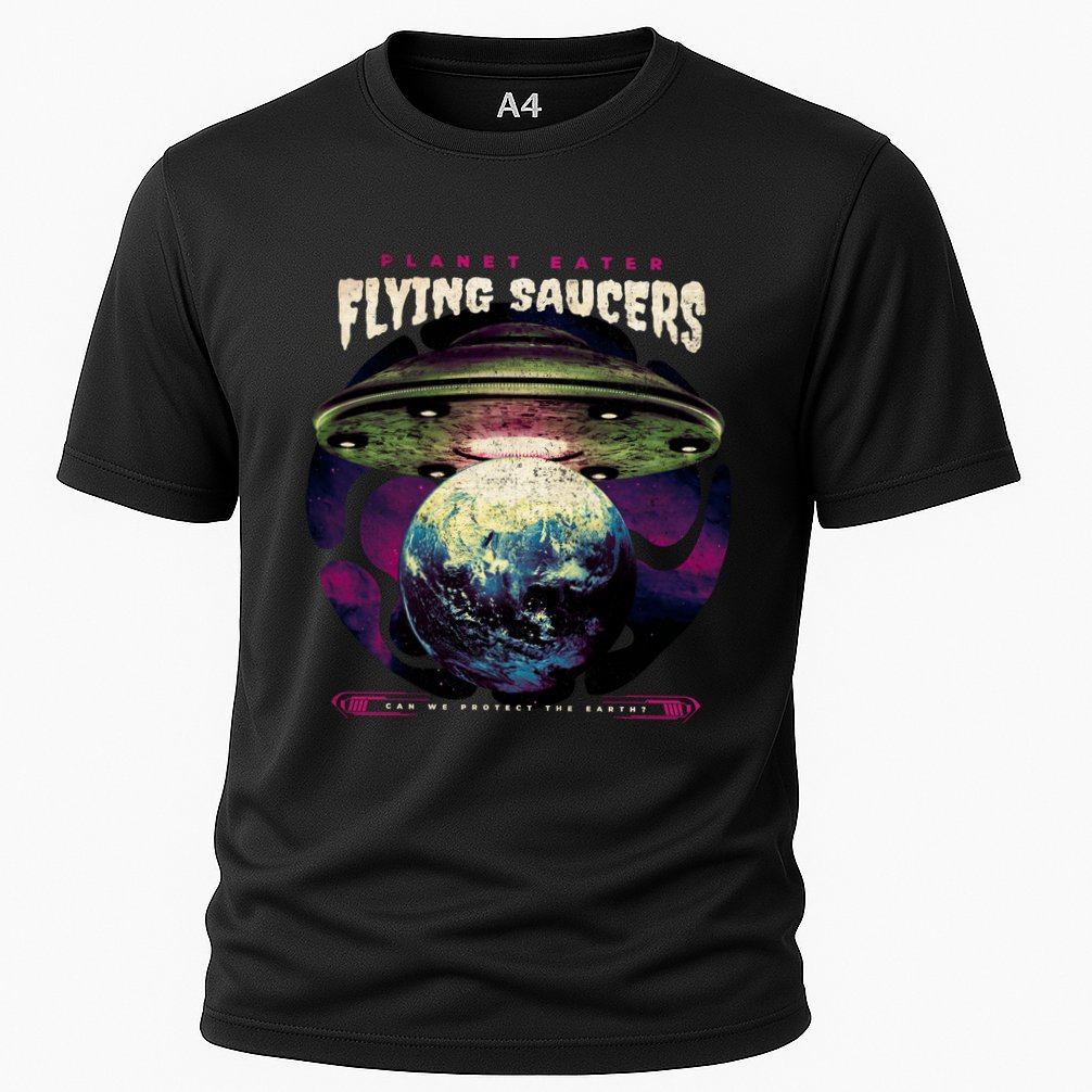 Flying Saucers Cooling Performance Crew T-Shirt