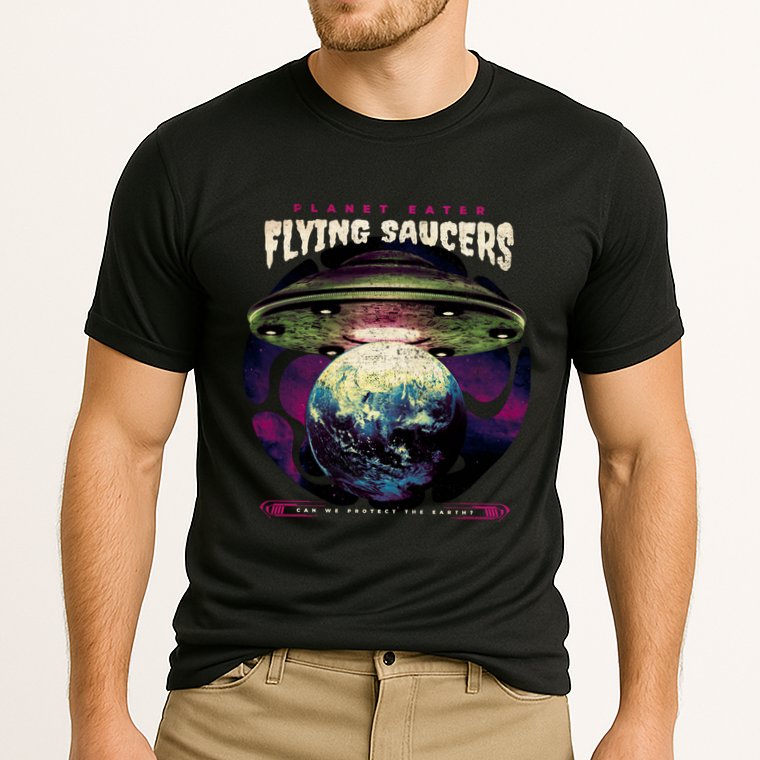 Flying Saucers Cooling Performance Crew T-Shirt