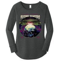 Flying Saucers Women's Perfect Tri Tunic Long Sleeve Shirt