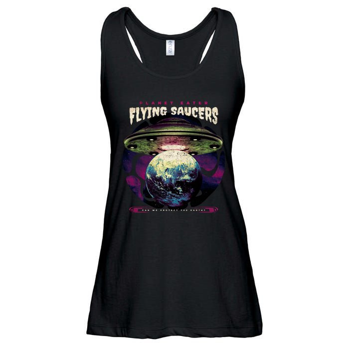 Flying Saucers Ladies Essential Flowy Tank