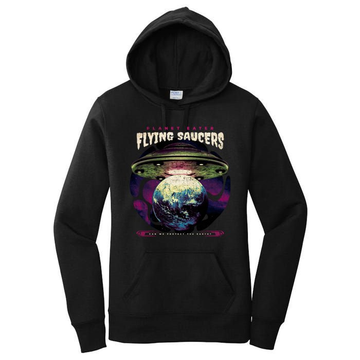 Flying Saucers Women's Pullover Hoodie