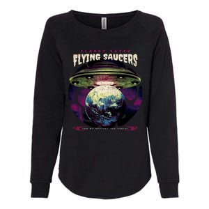 Flying Saucers Womens California Wash Sweatshirt