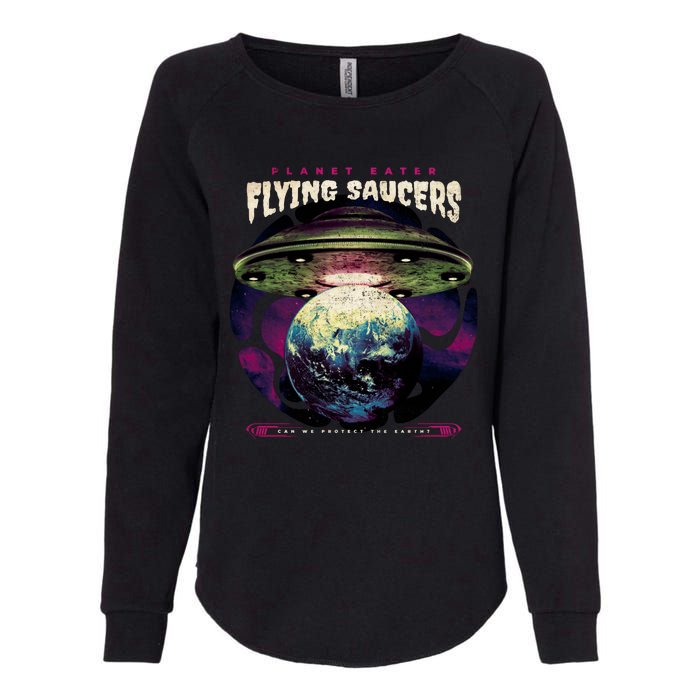 Flying Saucers Womens California Wash Sweatshirt