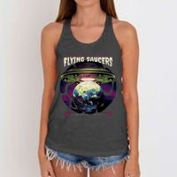 Flying Saucers Women's Knotted Racerback Tank