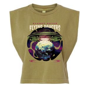 Flying Saucers Garment-Dyed Women's Muscle Tee