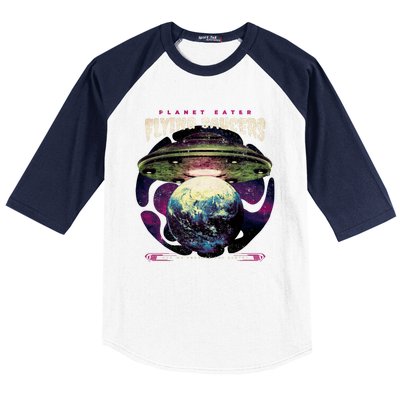 Flying Saucers Baseball Sleeve Shirt