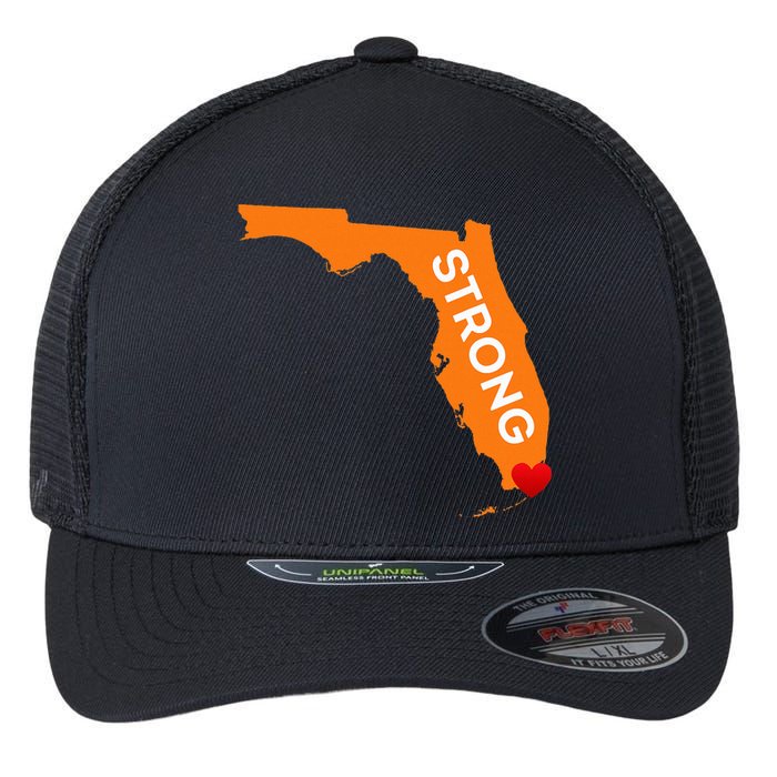 Florida Strong For Floridians And Those That Love Fl Flexfit Unipanel Trucker Cap