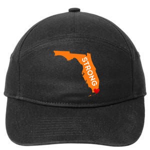 Florida Strong For Floridians And Those That Love Fl 7-Panel Snapback Hat