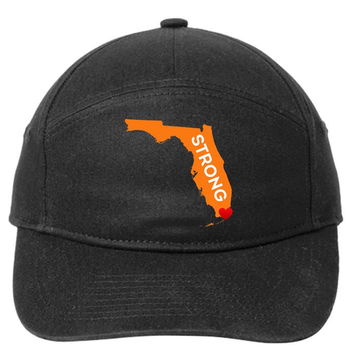 Florida Strong For Floridians And Those That Love Fl 7-Panel Snapback Hat