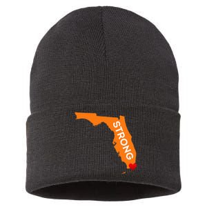 Florida Strong For Floridians And Those That Love Fl Sustainable Knit Beanie