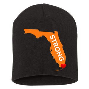 Florida Strong For Floridians And Those That Love Fl Short Acrylic Beanie