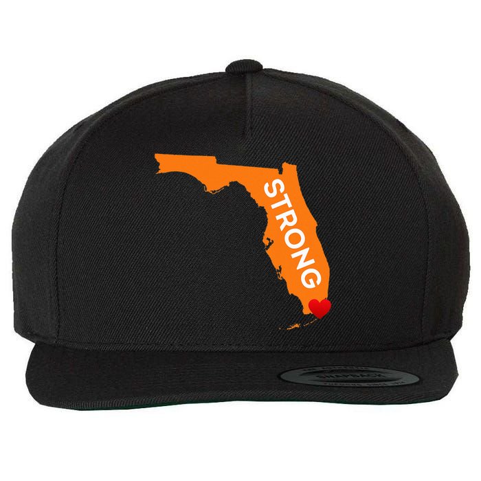 Florida Strong For Floridians And Those That Love Fl Wool Snapback Cap