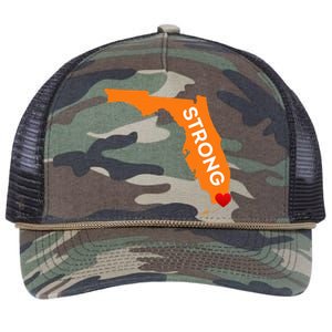 Florida Strong For Floridians And Those That Love Fl Retro Rope Trucker Hat Cap