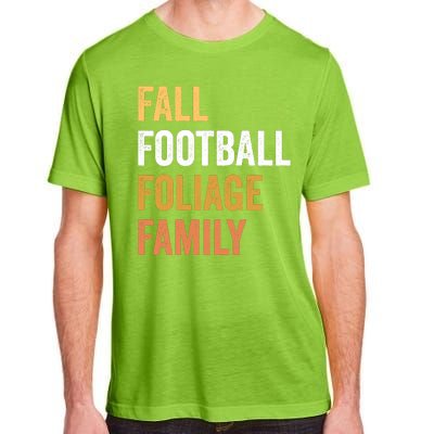 Football Season Fall Football Foliage Family Adult ChromaSoft Performance T-Shirt