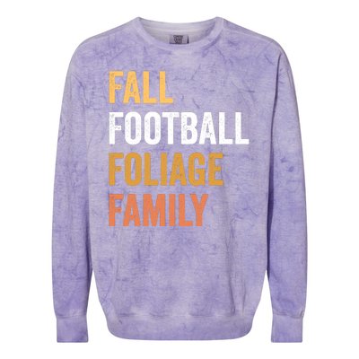 Football Season Fall Football Foliage Family Colorblast Crewneck Sweatshirt