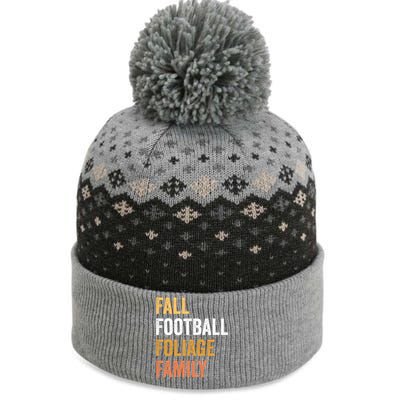 Football Season Fall Football Foliage Family The Baniff Cuffed Pom Beanie