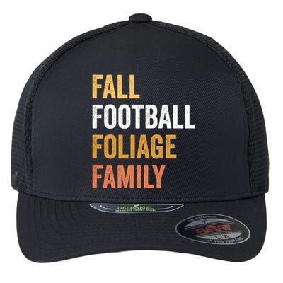 Football Season Fall Football Foliage Family Flexfit Unipanel Trucker Cap