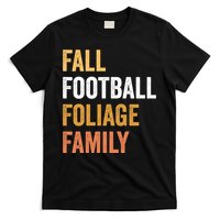 Football Season Fall Football Foliage Family T-Shirt