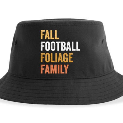 Football Season Fall Football Foliage Family Sustainable Bucket Hat